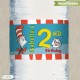 Dr Seuss Cat in the Hat Printable Birthday Bottle Labels - Instant Download!
