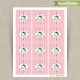 Hello Kitty Paris Printable Birthday Favor Tag Labels - Instant Download