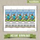 Minecraft Birthday Ticket Invitations - Instant Download!