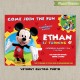 Disney Mickey Mouse Clubhouse Customizable Printable Party Invitation - With or without photo