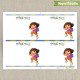 Dora the Explorer Printable Birthday Thank You Cards