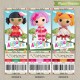 Personalized LALALOOPSY Birthday Ticket Invitation Card