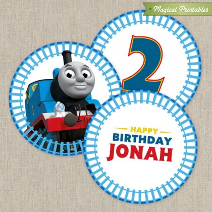 Thomas The Train Printable Birthday 2 in. Labels