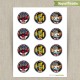 Transformers Rescue Bots Printable Birthday Favor Tag Labels