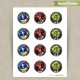 Transformers Rescue Bots Printable Birthday Favor Tag Labels